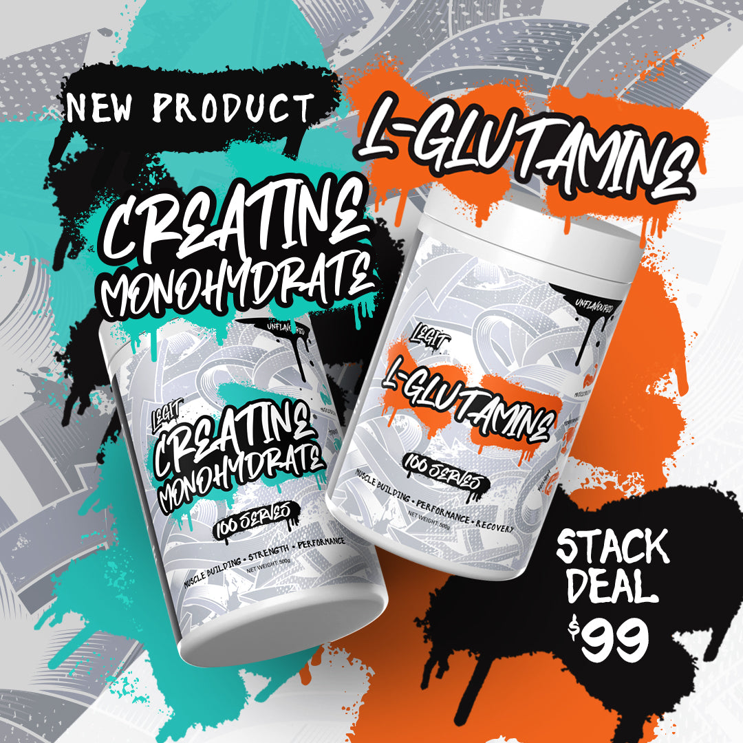 STACK DEAL Creatine Monohydrate + LGlutamine Legit Supps